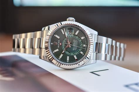 rolex sky dweller green|2023 rolex sky dweller.